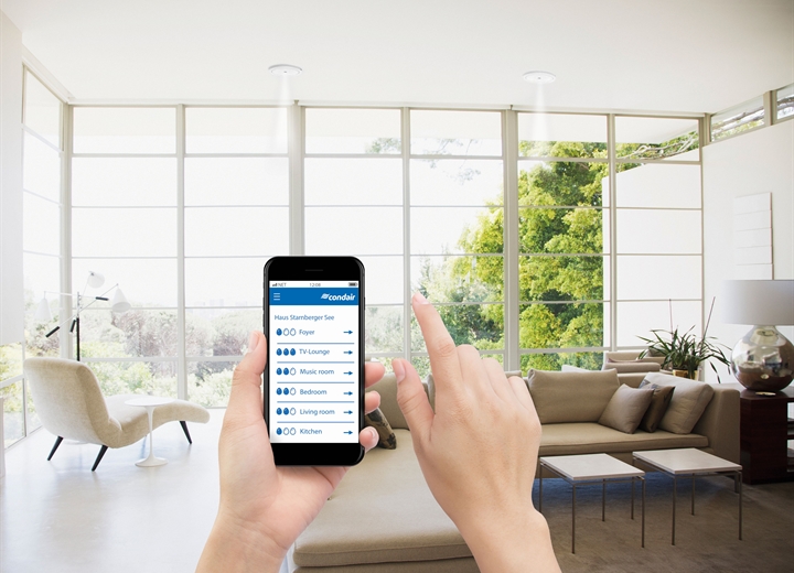 Die flexible Raum-Lösung lässt sich bequem mit dem Smartphone steuern.