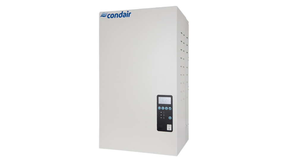 The front of a Condair RC resistive steam humidifier.